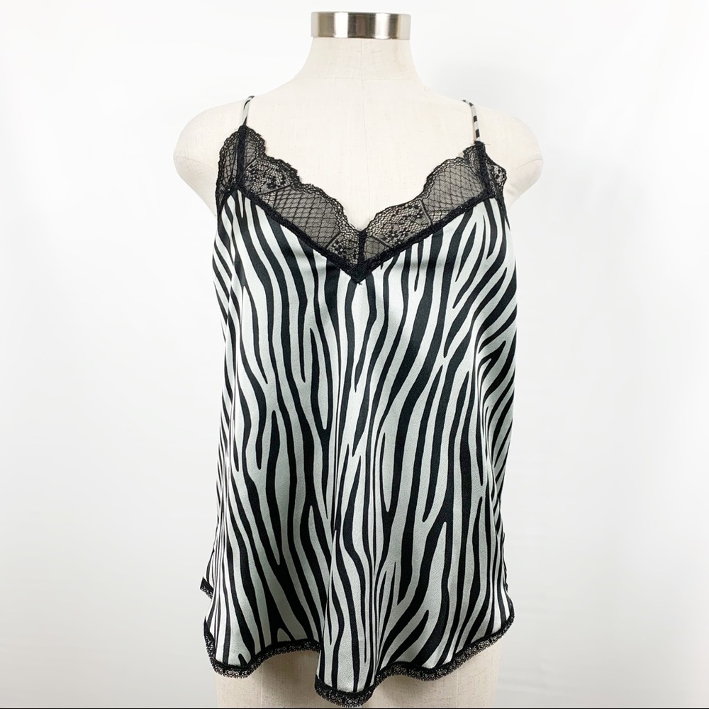 Love Stitch Zebra Print Camisole Top Small